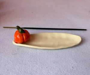 porte encens citrouille